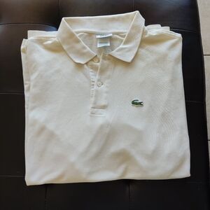 Lacoste Cream Polo Shirt